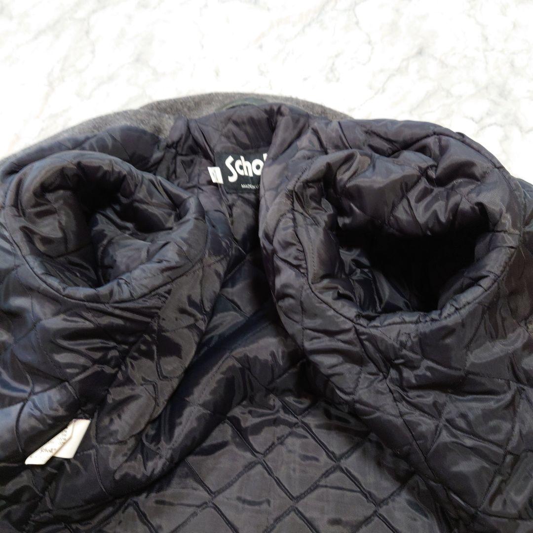 ヴィンテージSchott ウール シングルピーコート グレー未使用に近い 40