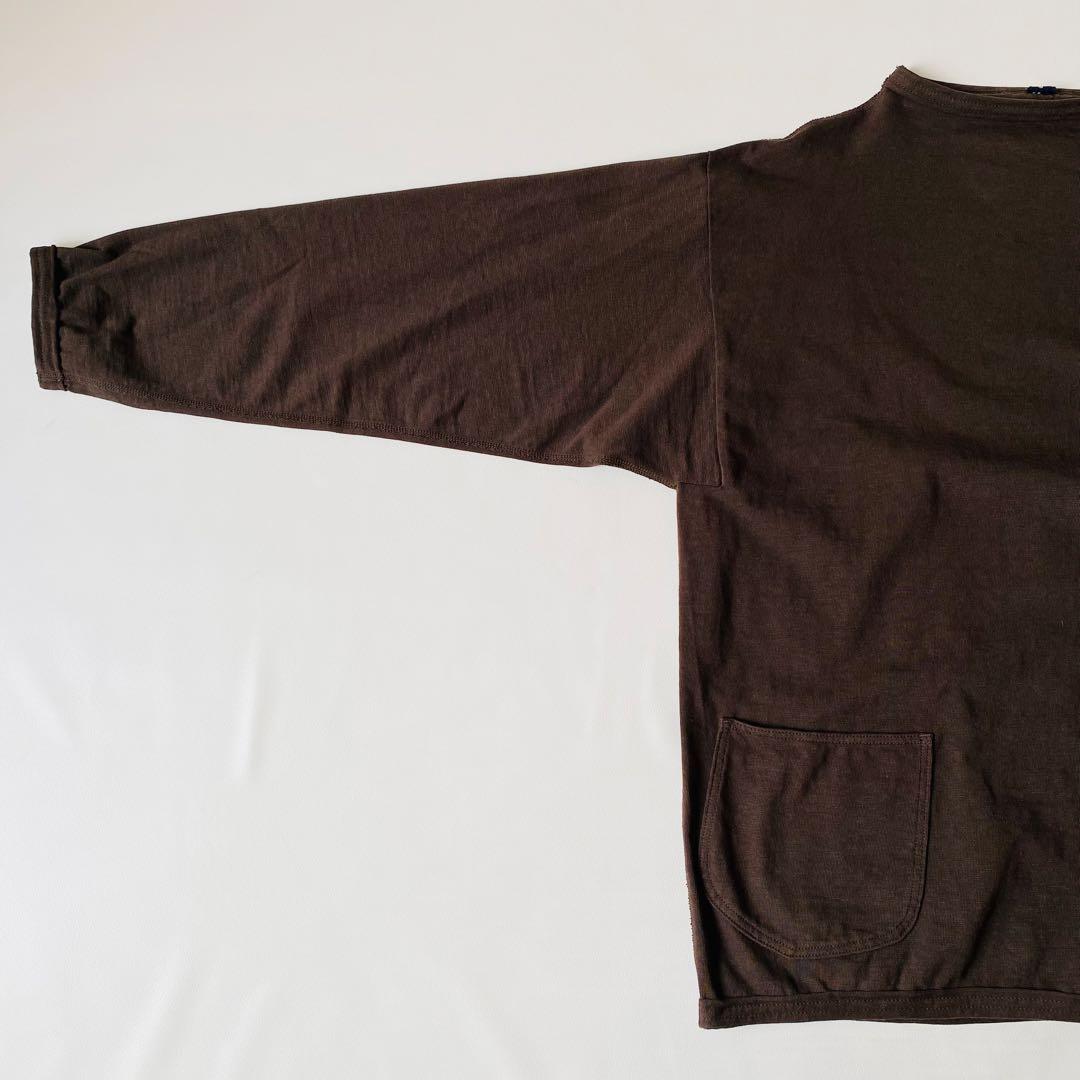 【美品】45R　でこぼこ天竺の908馬Tシャツ　ユニセックス　ボックスシルエット