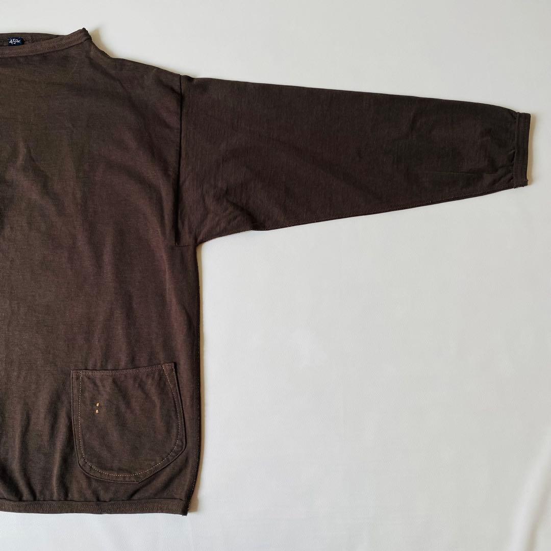 【美品】45R　でこぼこ天竺の908馬Tシャツ　ユニセックス　ボックスシルエット