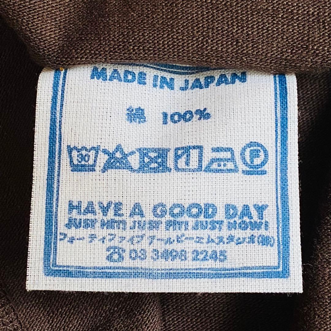 【美品】45R　でこぼこ天竺の908馬Tシャツ　ユニセックス　ボックスシルエット