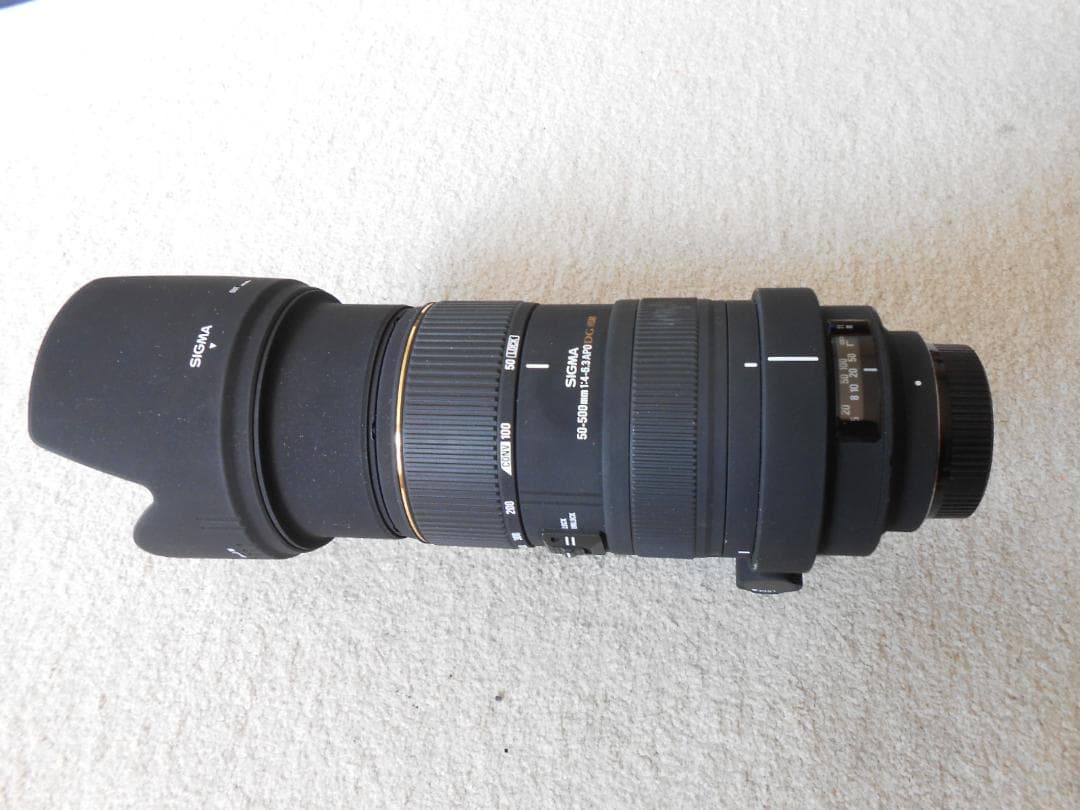 【中古】シグマ 50-500mm F4.5-6.3 APO DG OS ニコン用