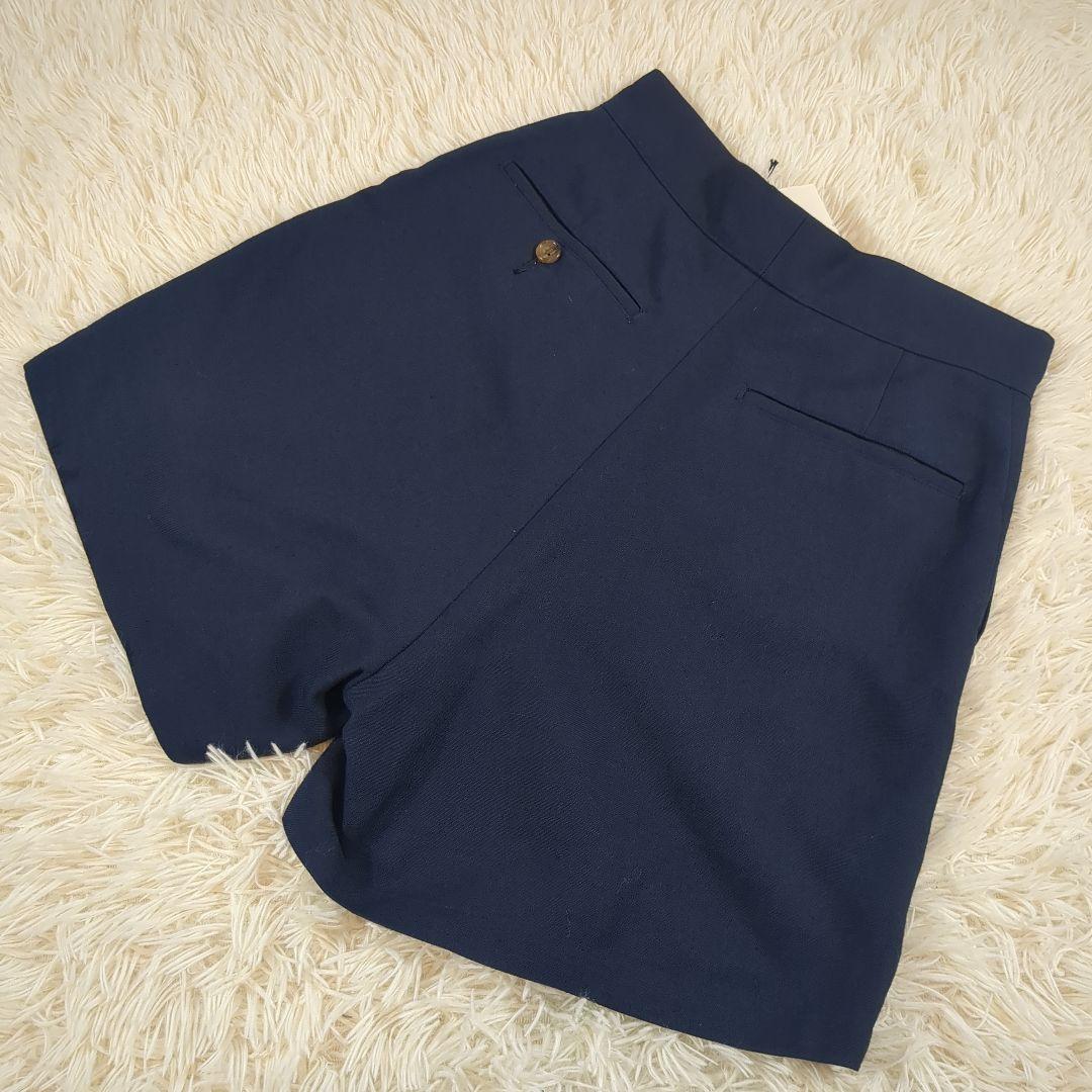 タグ付き★MADISON　BLUE　マディソンブルー　フレアショートパンツ　紺