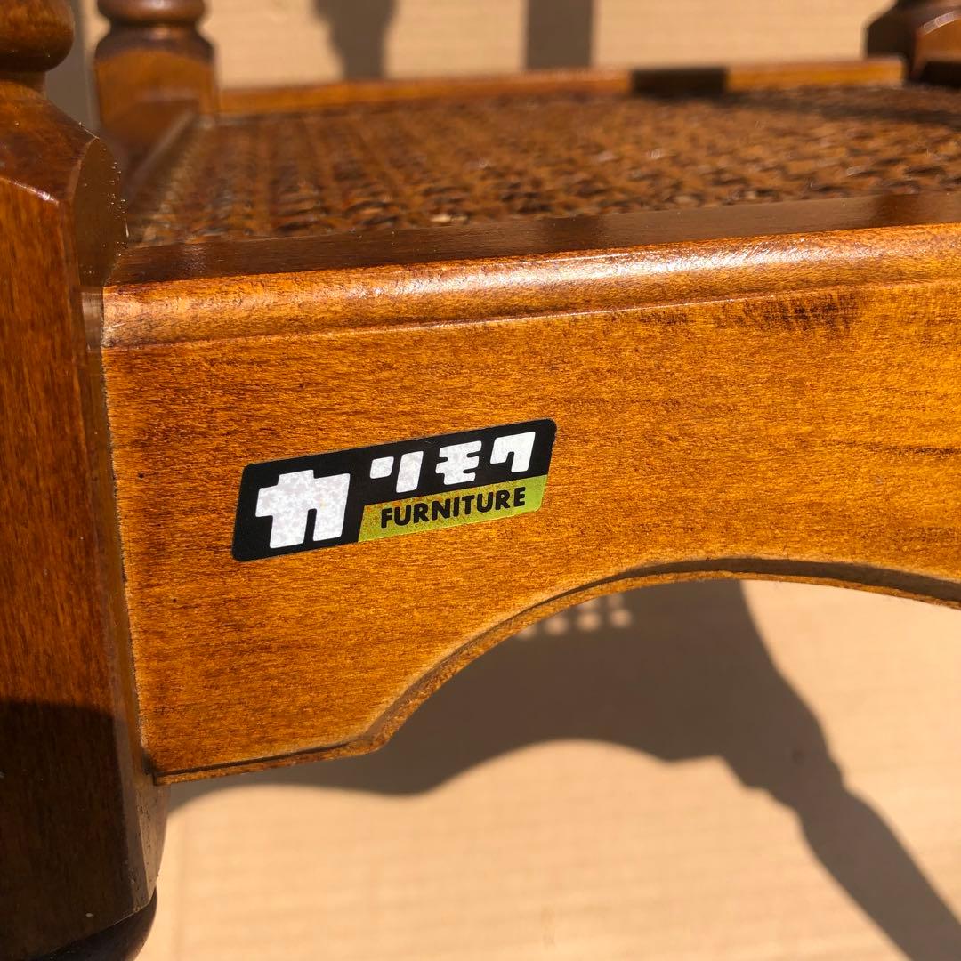 オールドカリモク アンティーク コロニアル 電話台 カリモクサイドテーブル美品