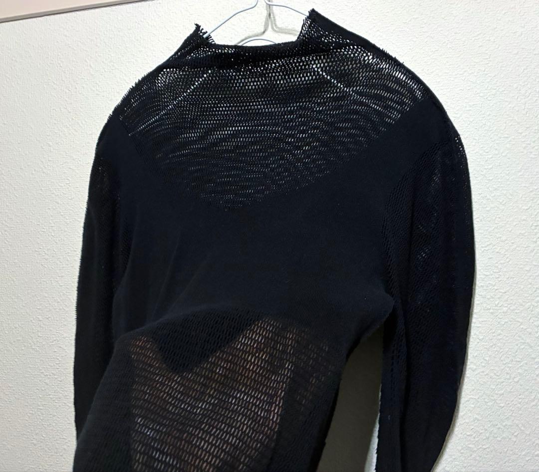 ISSEY MIYAKE A-POC メッシュハイネックカットソー 2 黒