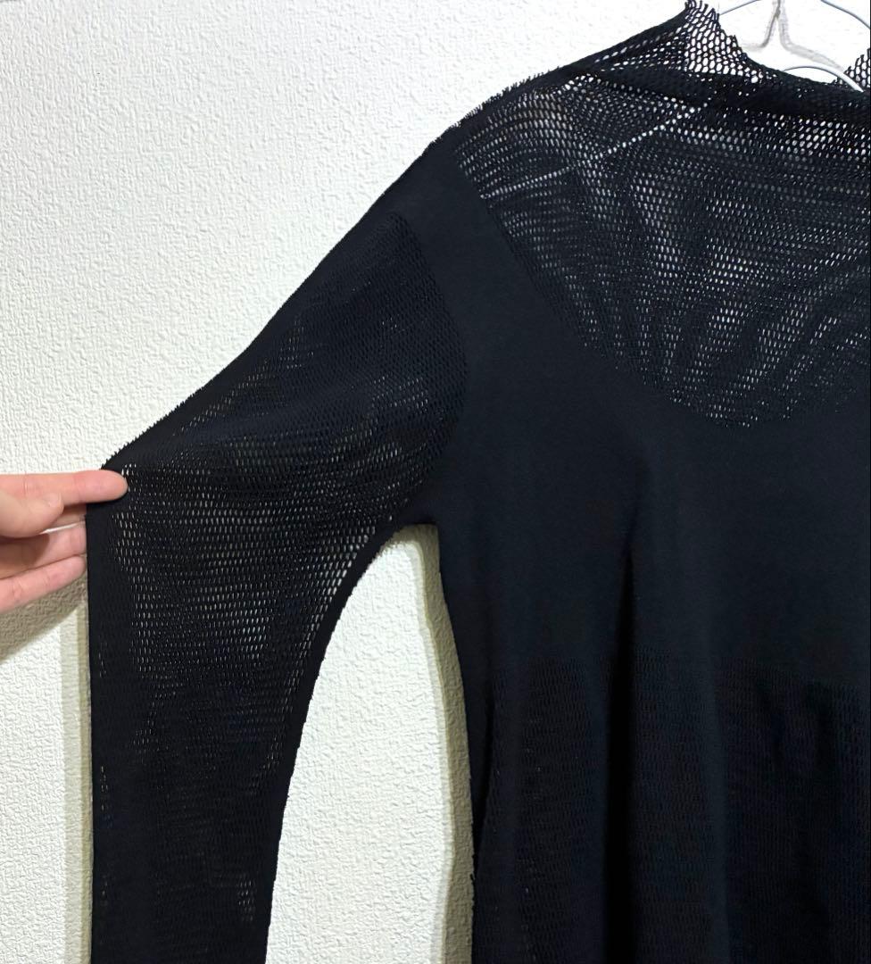 ISSEY MIYAKE A-POC メッシュハイネックカットソー 2 黒