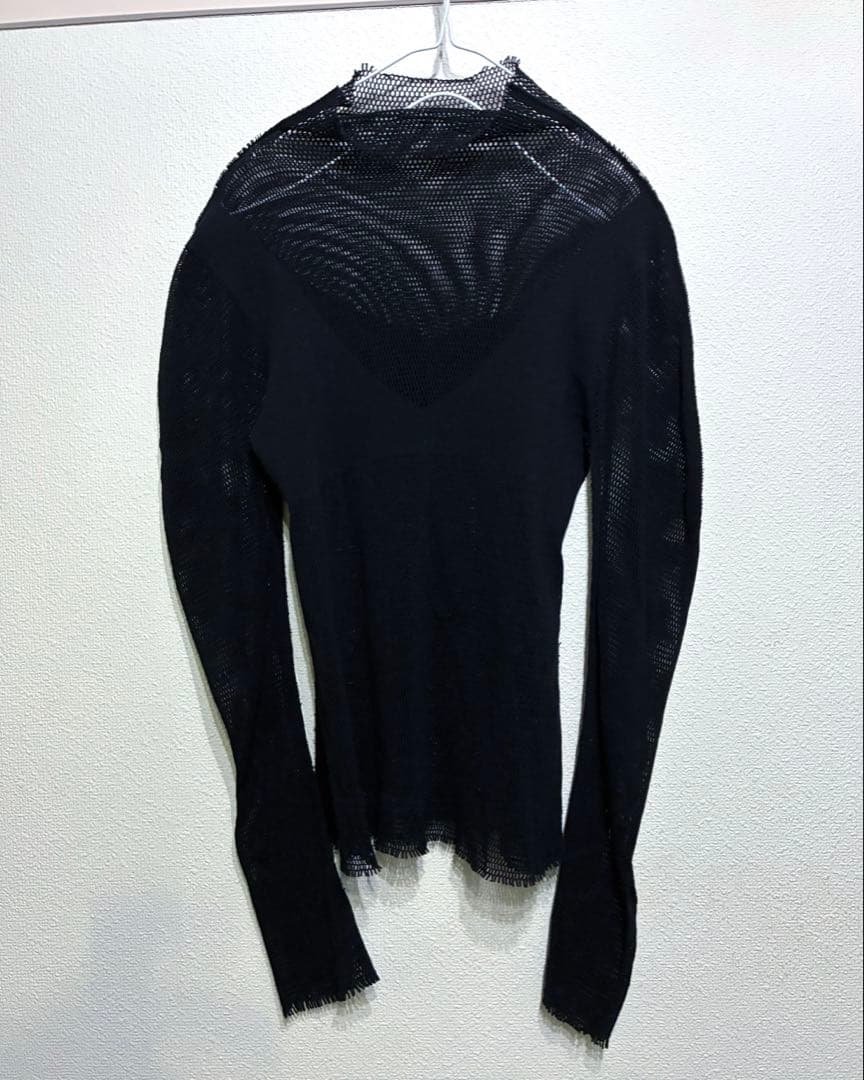 ISSEY MIYAKE A-POC メッシュハイネックカットソー 2 黒