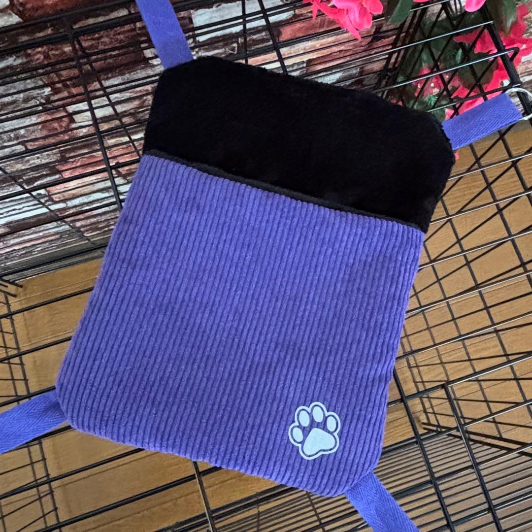 【758】小動物用シングルハンモック・お布団付き【20×25】