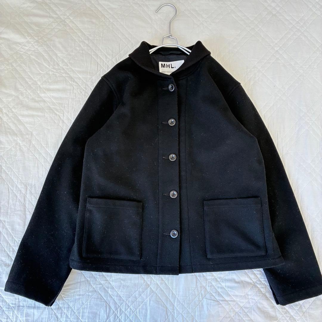 MHL. メルトンブルゾン マーガレットハウエル ジャケット ブラック 1