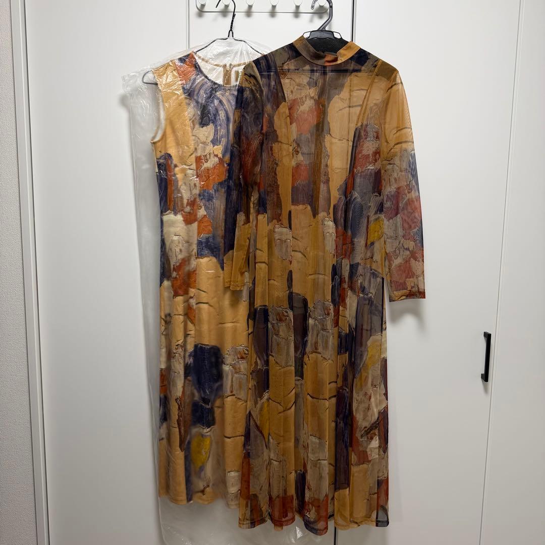 ワンピース Ameri vintage UND GYPSUM ART DRESS
