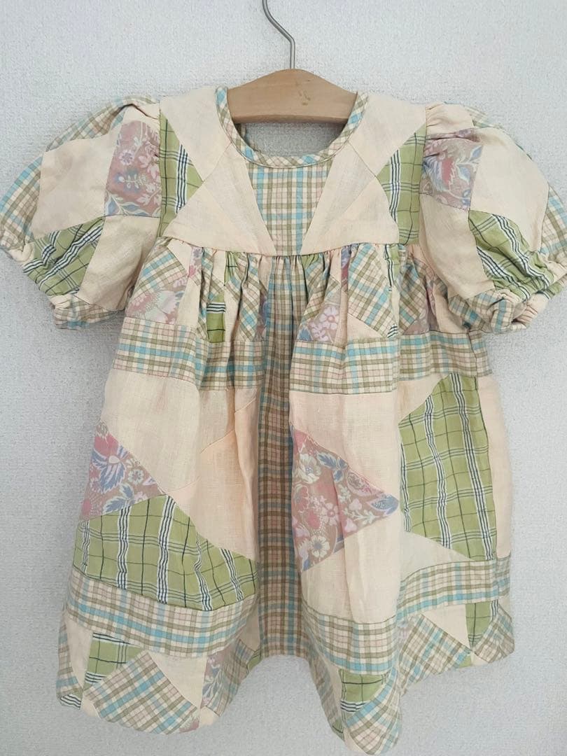 f*a様 【美品】apolina パッチワーク ワンピース 2y-3y EXCL