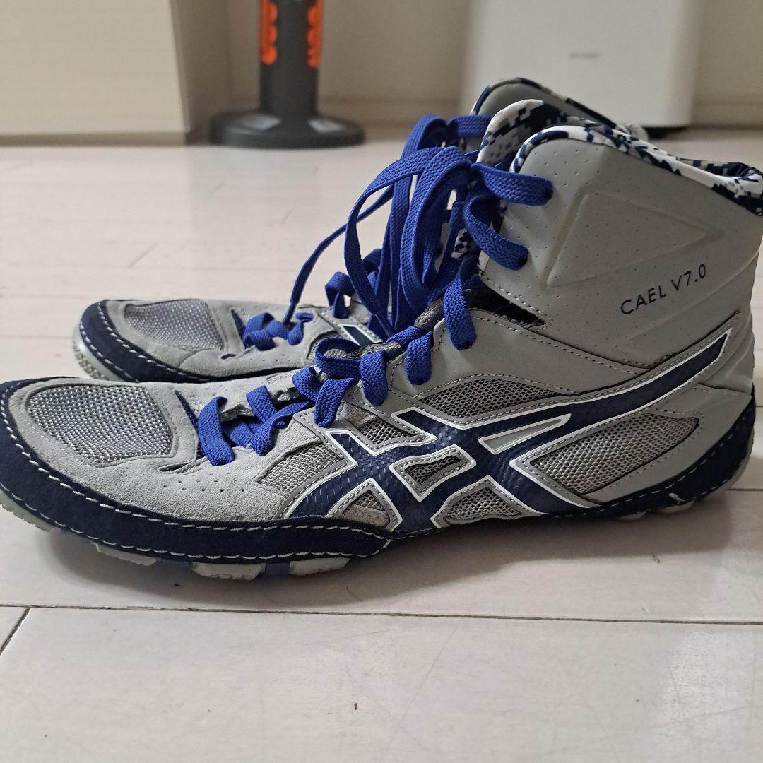 CAEL V7.0 レスリングシューズ。ボクシングシューズ グレー/ブルー