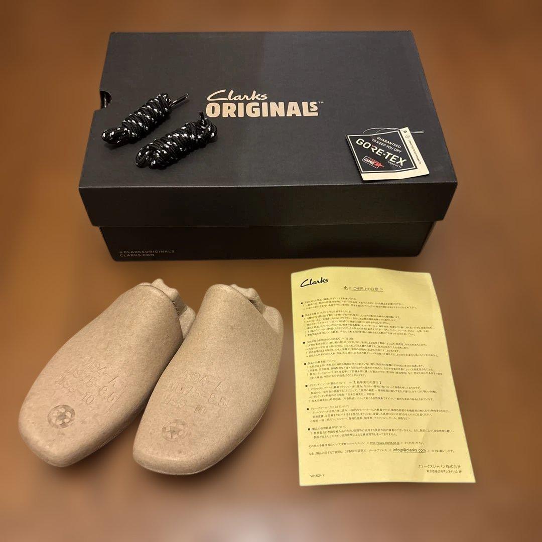 クラークス　ワラビーゴアテックス UK7 1/2 ブラックスエード　美品