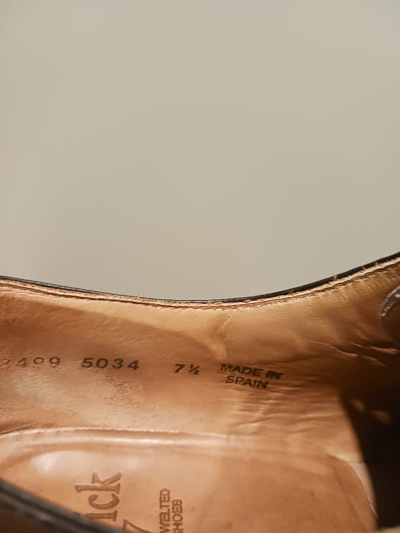 ダークブラウン レザー ビジネスシューズ