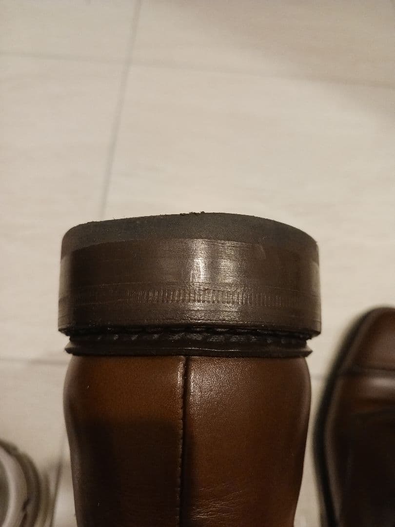 ダークブラウン レザー ビジネスシューズ