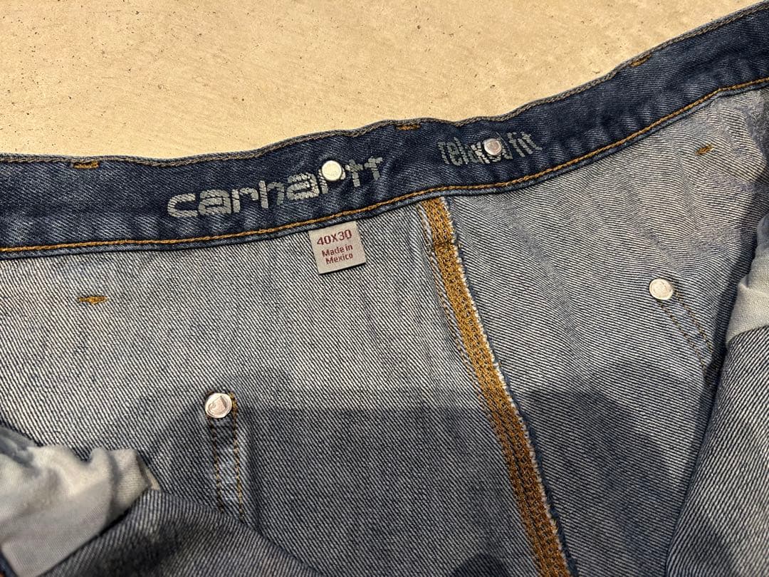 38x29(表記40xL30)カーハート デニムペインターパンツ ダブルニー