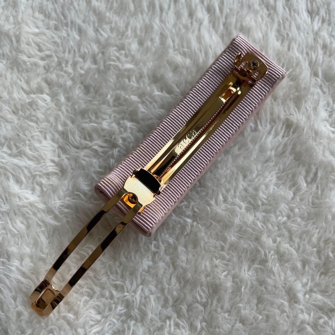 ACCA 希少★ ピンク パール バレッタ フラワー 花