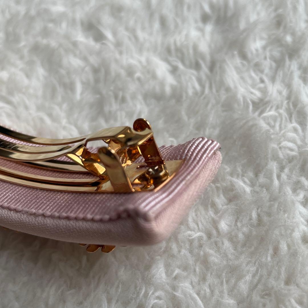 ACCA 希少★ ピンク パール バレッタ フラワー 花