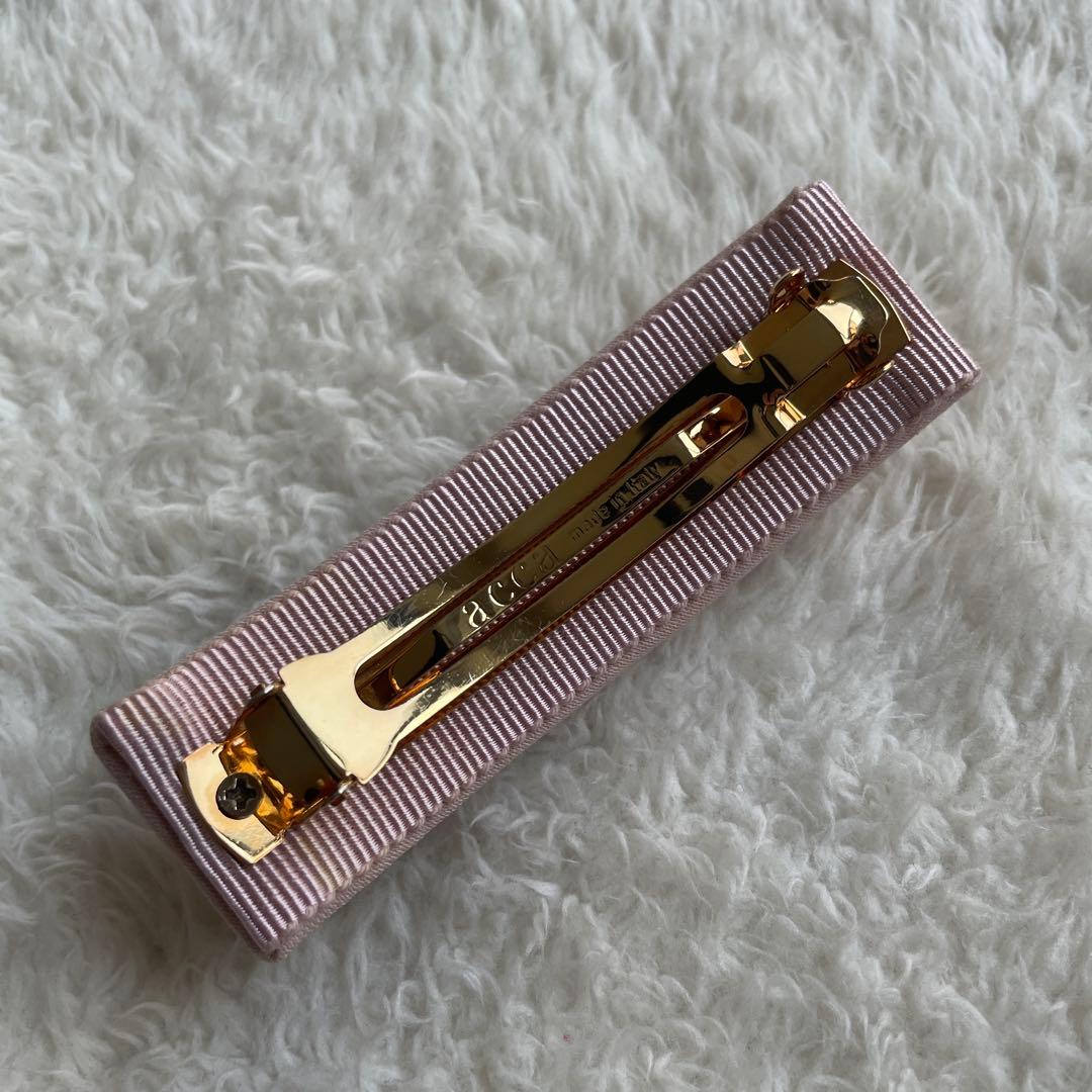 ACCA 希少★ ピンク パール バレッタ フラワー 花