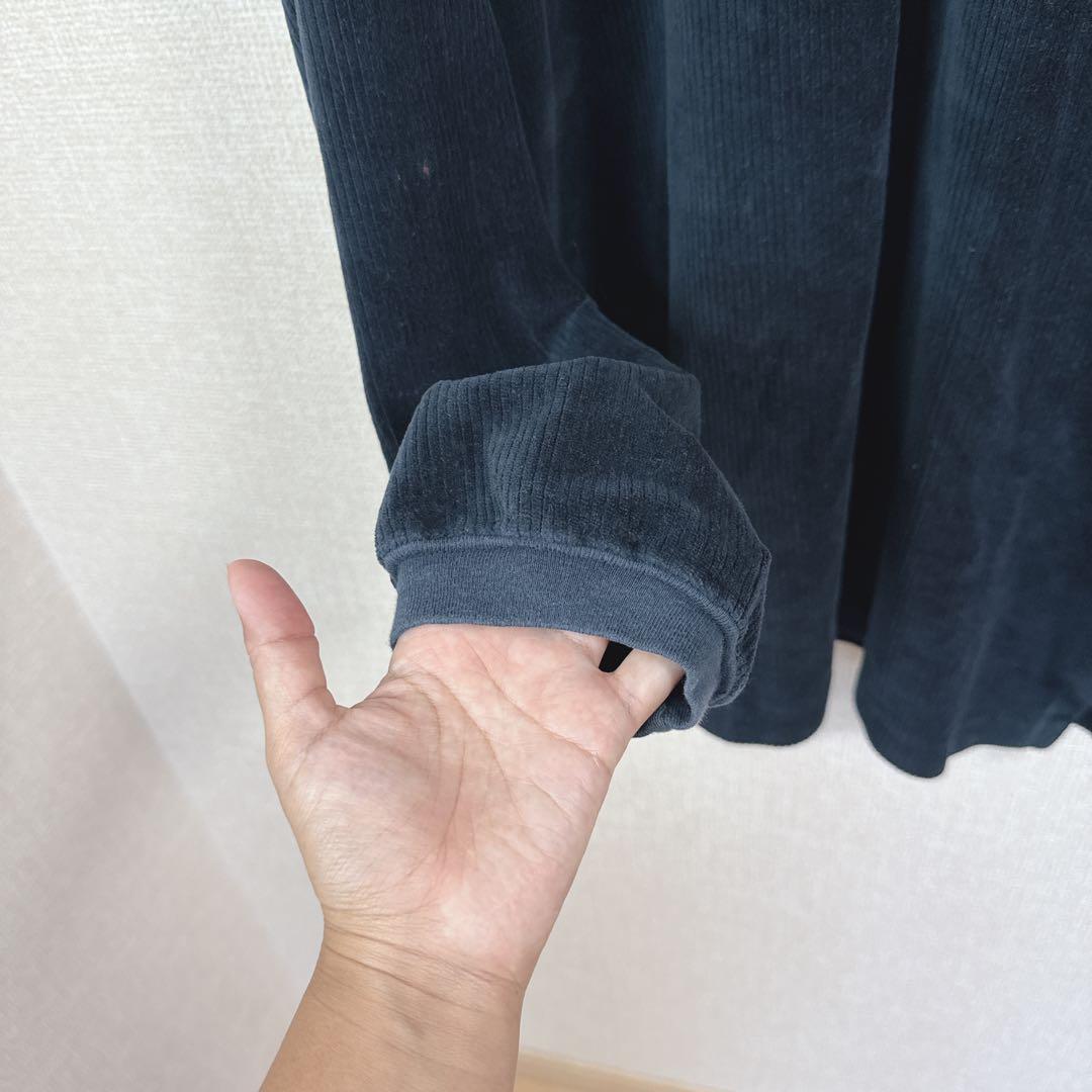 【ジバンシー】ベロアポロシャツ ビンテージ 90s アクティブウェア 古着 L