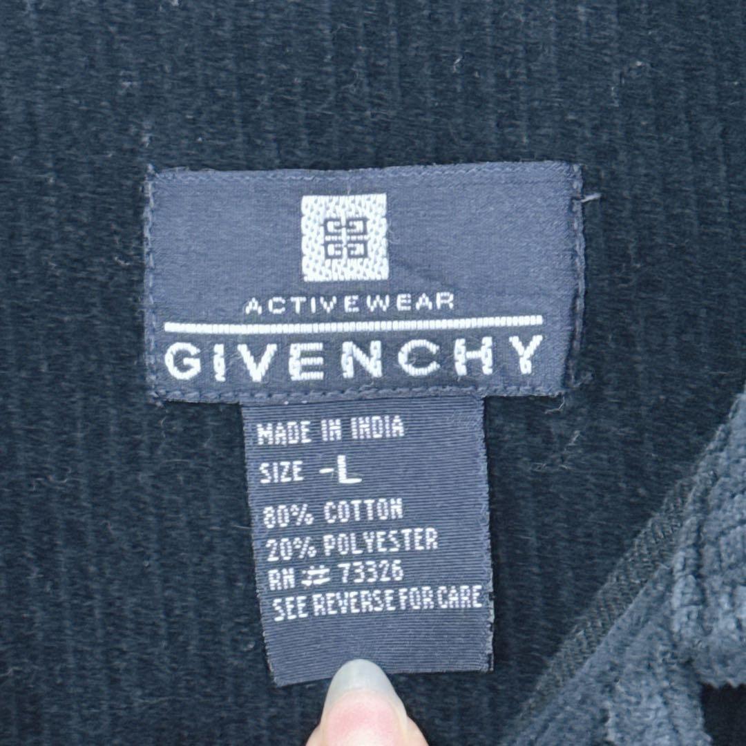 【ジバンシー】ベロアポロシャツ ビンテージ 90s アクティブウェア 古着 L