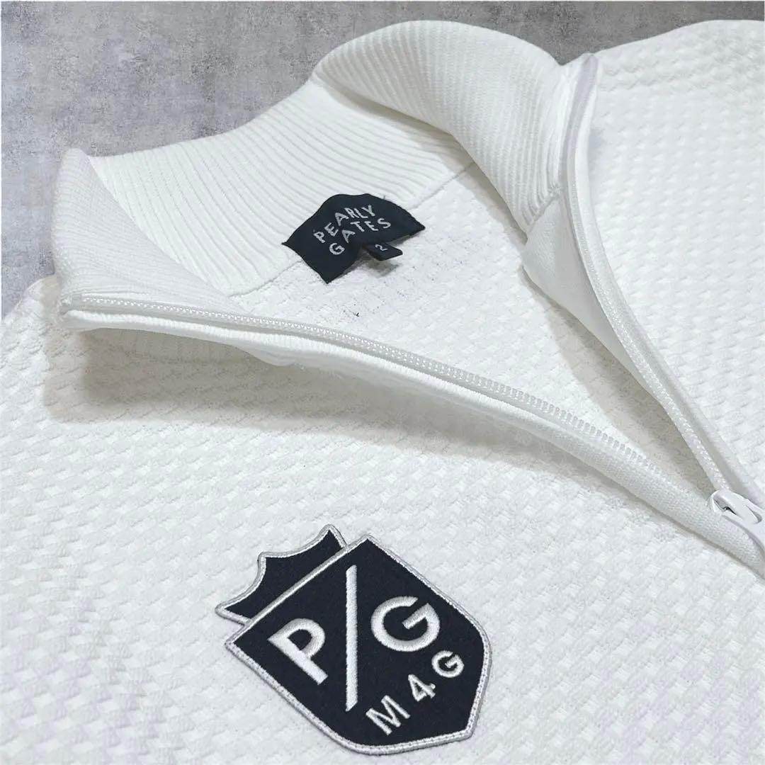 美品✨PEARLY GATES ホワイト ジャケット サイズ2 レディース 希少