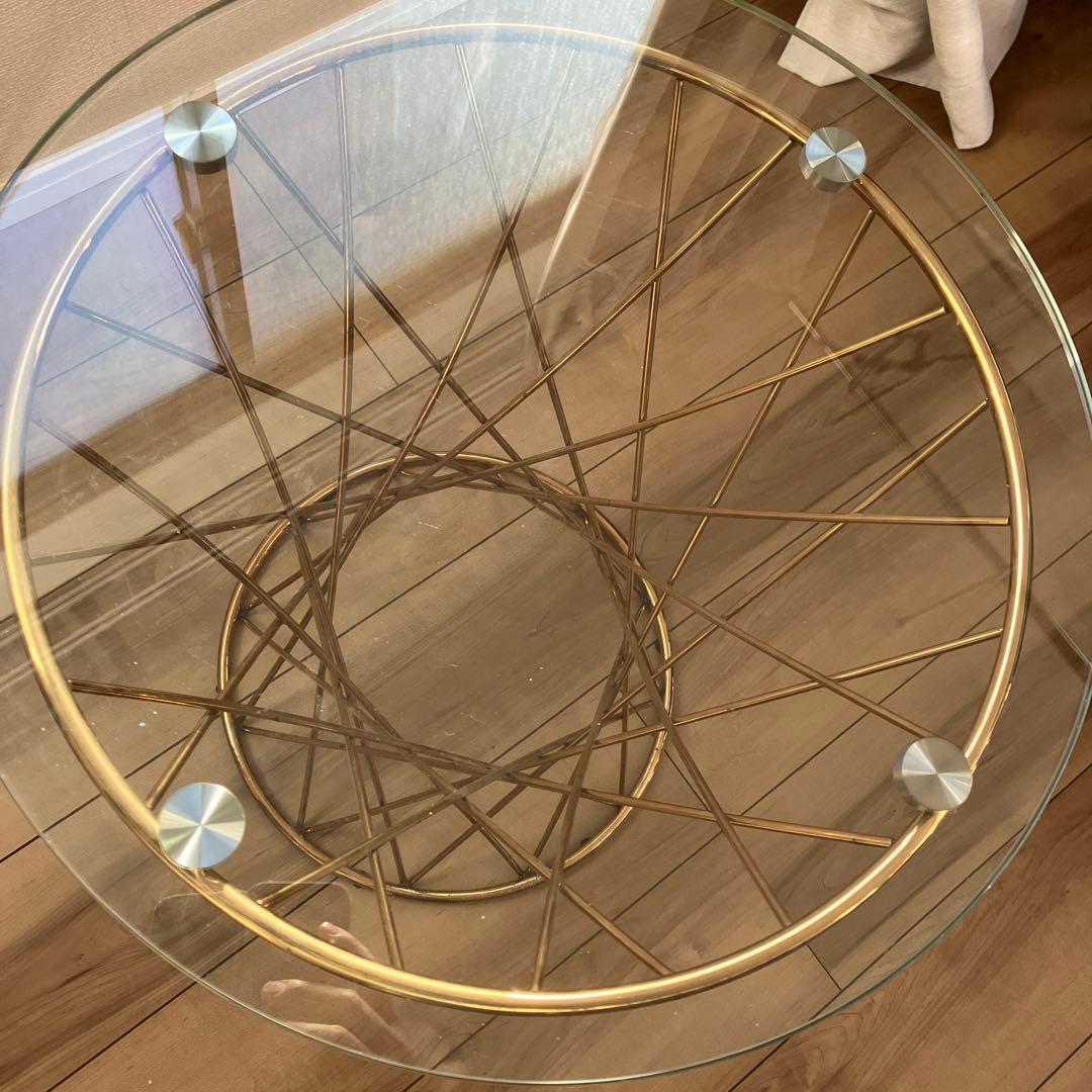 Francfranc フランフラン マーリア ガラス サイドテーブル