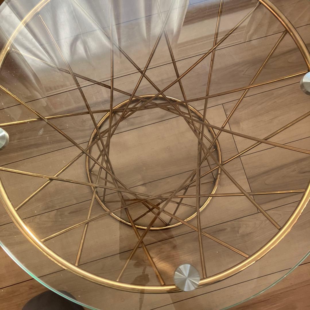 Francfranc フランフラン マーリア ガラス サイドテーブル