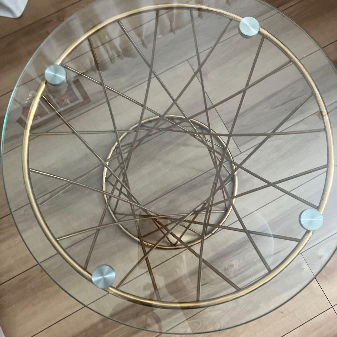 Francfranc フランフラン マーリア ガラス サイドテーブル