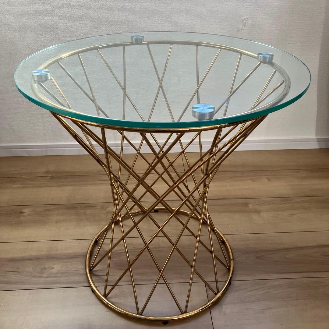 Francfranc フランフラン マーリア ガラス サイドテーブル