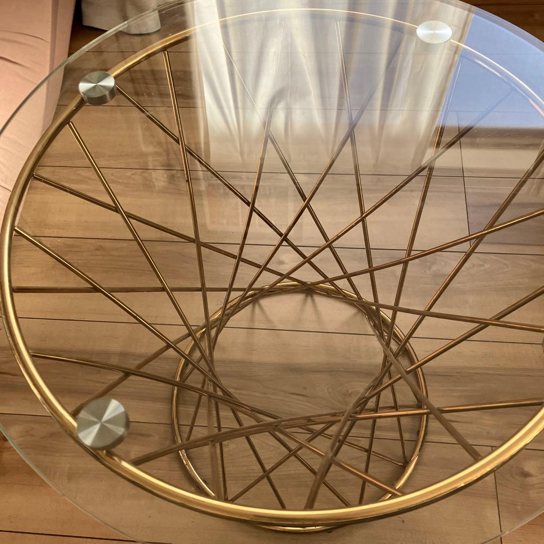 Francfranc フランフラン マーリア ガラス サイドテーブル