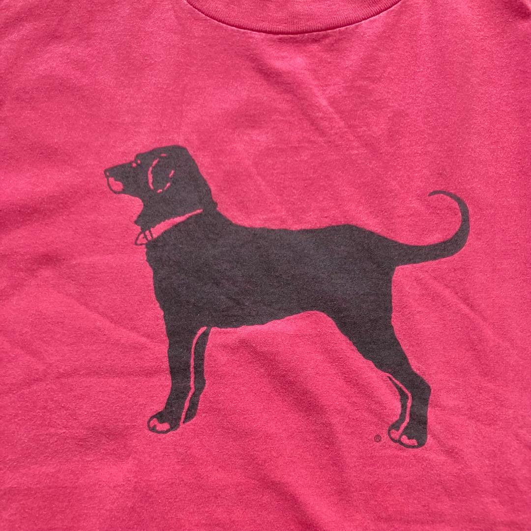 足の裏黒介 ビンテージ The Black Dog 黒犬プリントTシャツ