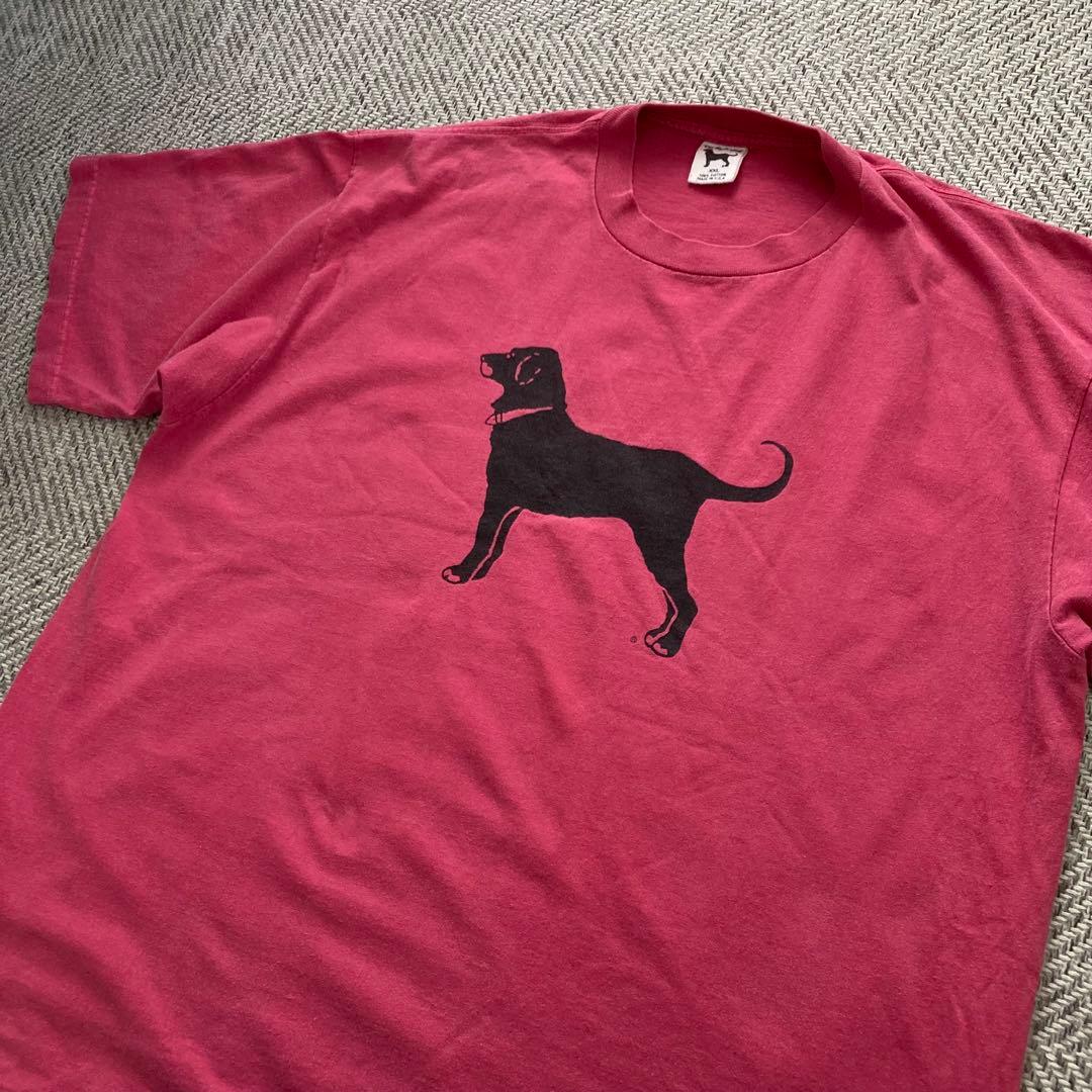 足の裏黒介 ビンテージ The Black Dog 黒犬プリントTシャツ