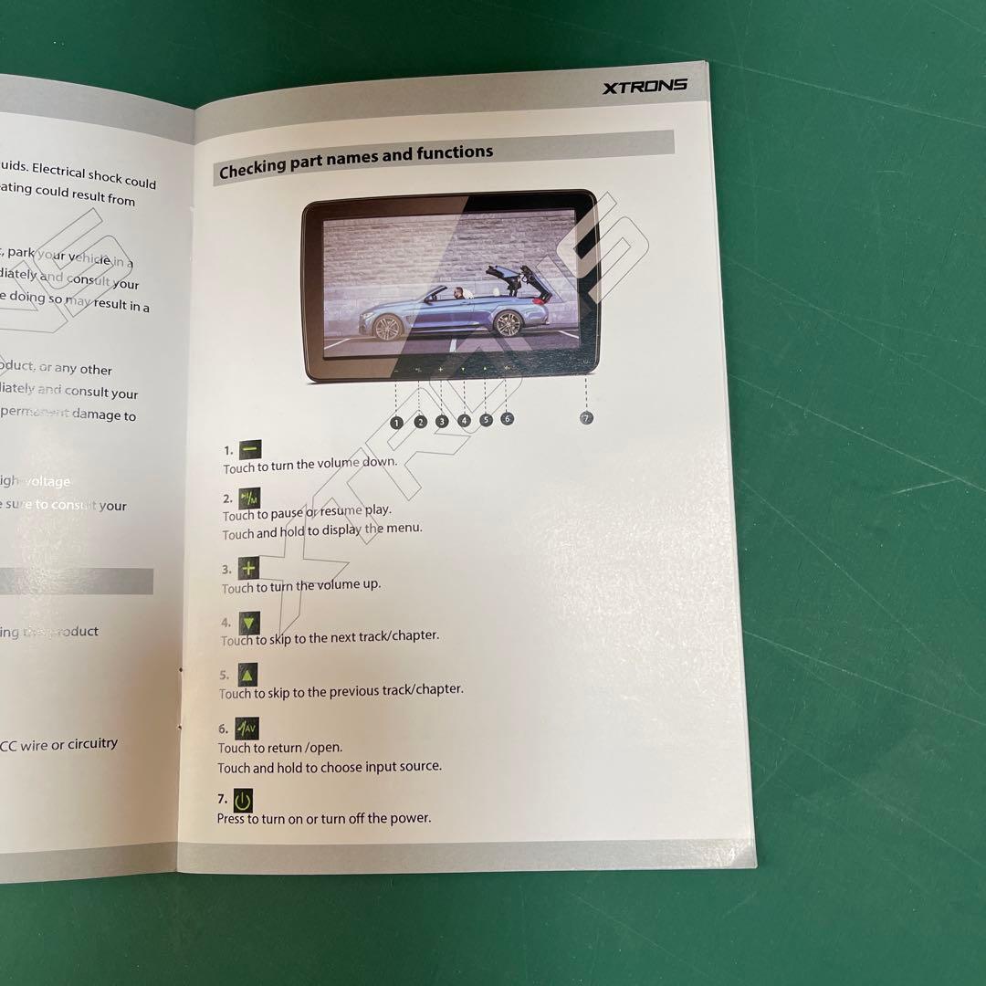 XTRONS 11.6インチモニター 箱付き！取説付き（英語版）