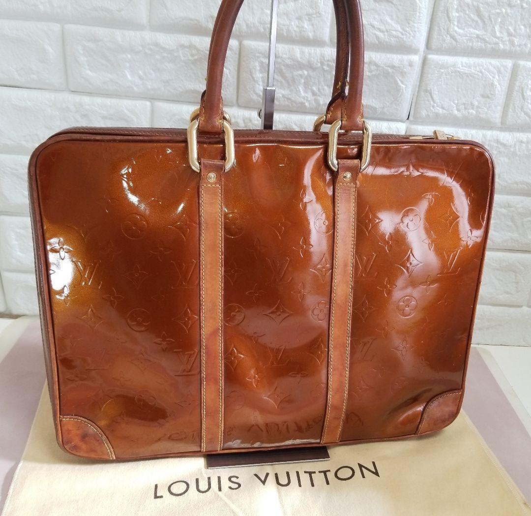 LOUIS VUITTON モノグラム ヴェルニ ヴァンダム ビジネスバッグ
