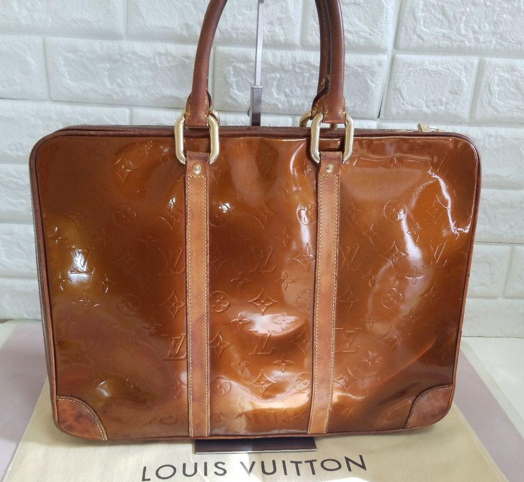 LOUIS VUITTON モノグラム ヴェルニ ヴァンダム ビジネスバッグ