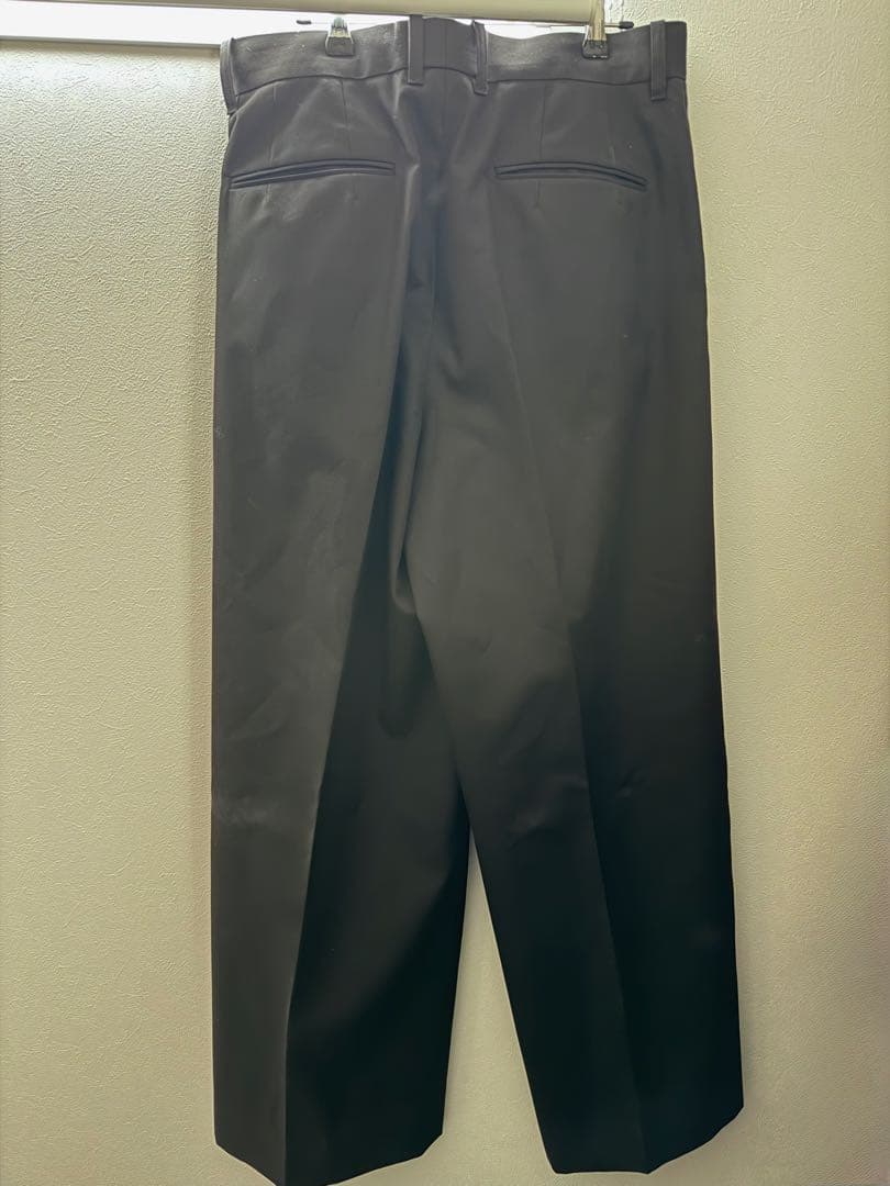 ssstein extra wide trousers L ダークチャコール