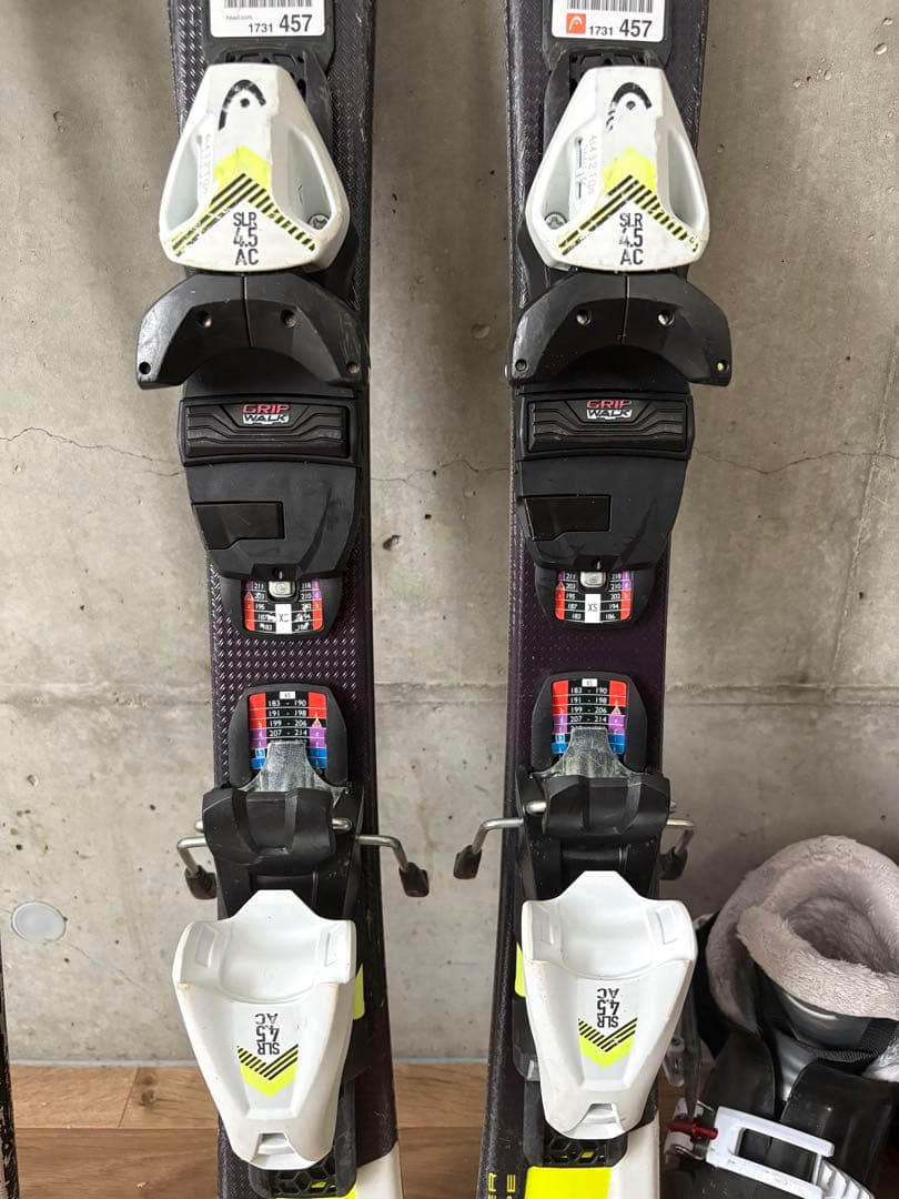 HEAD 87 スキー3点セット バインディング・靴・ポール付