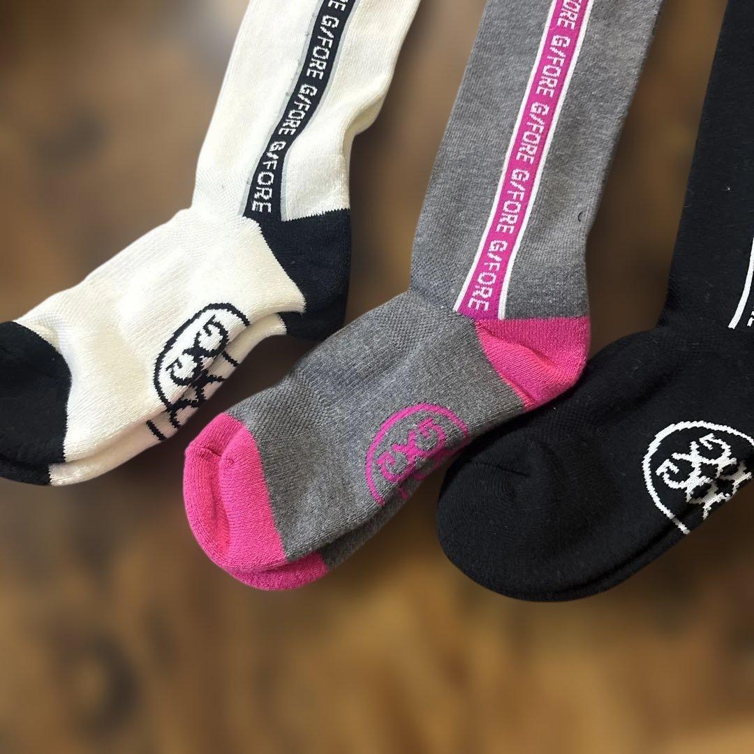 新品　ジーフォア　ニーハイソックス　3足セット