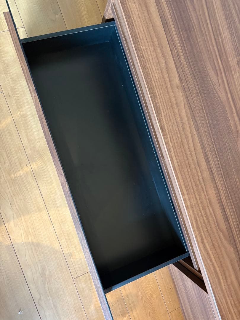 ウォールナット テレビ台 引き出し付き