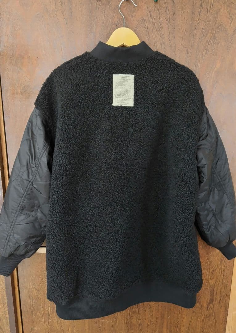 新品 ニコアンド niko and リバーシブルロングMA-1ジャケットコート