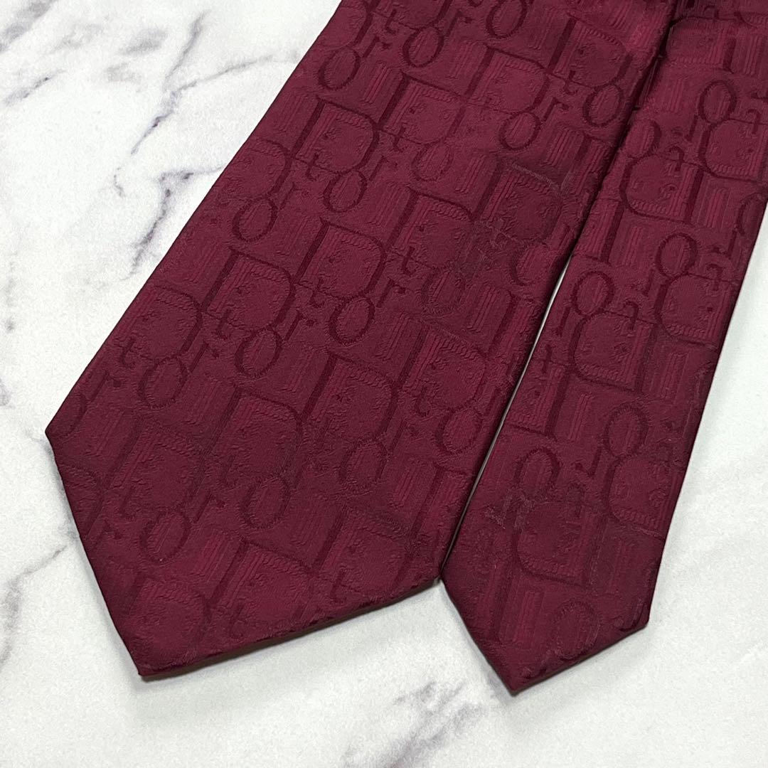 2380【新品】クリスチャンディオール ネクタイ トロッター オブリーク