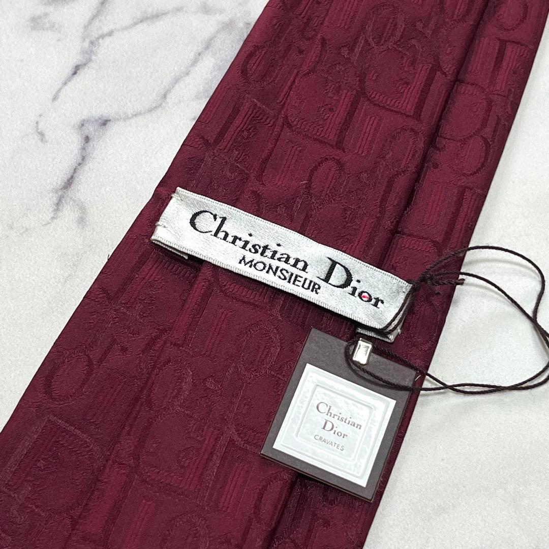 2380【新品】クリスチャンディオール ネクタイ トロッター オブリーク
