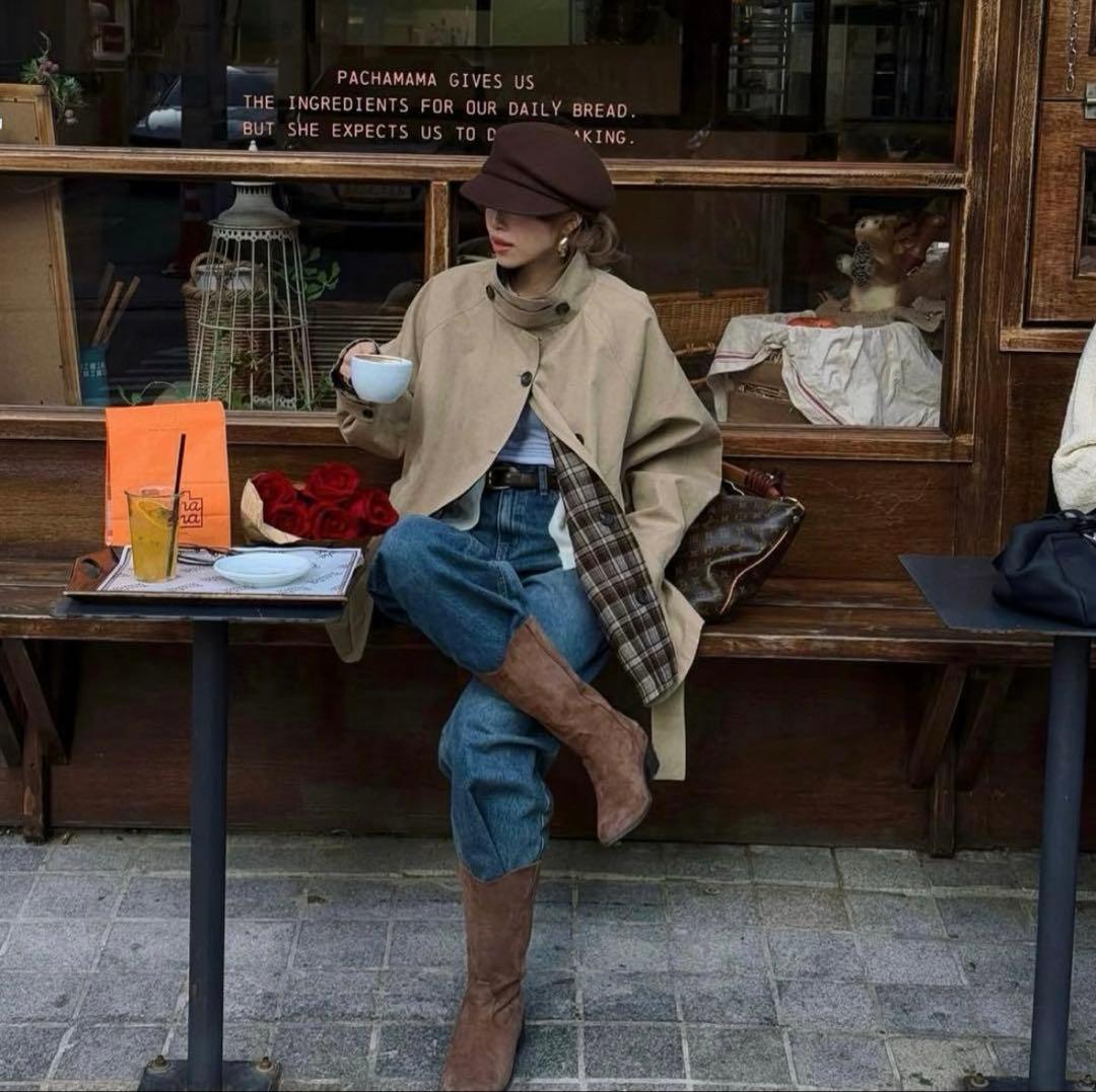 ジャケット・アウター nalm. reversible frill half trench