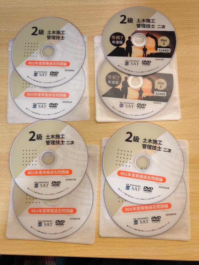 SAT　2級 土木施工管理技士 一次二次試験用問題集一式