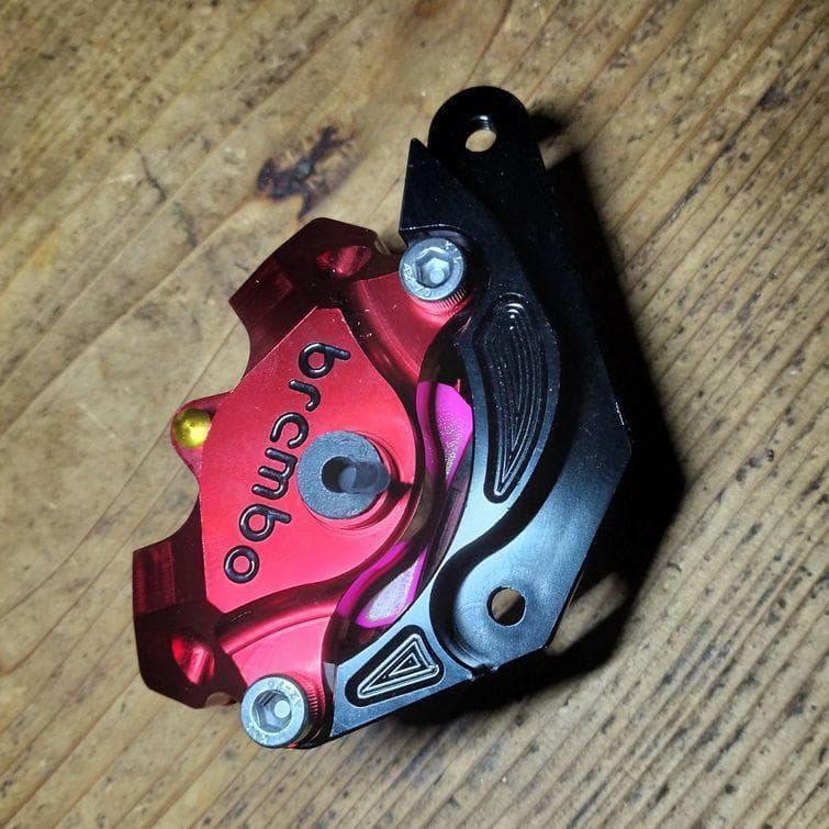 2セット★新カニ レーシング2ポットキャリパー 新型 モンキー 2POT★