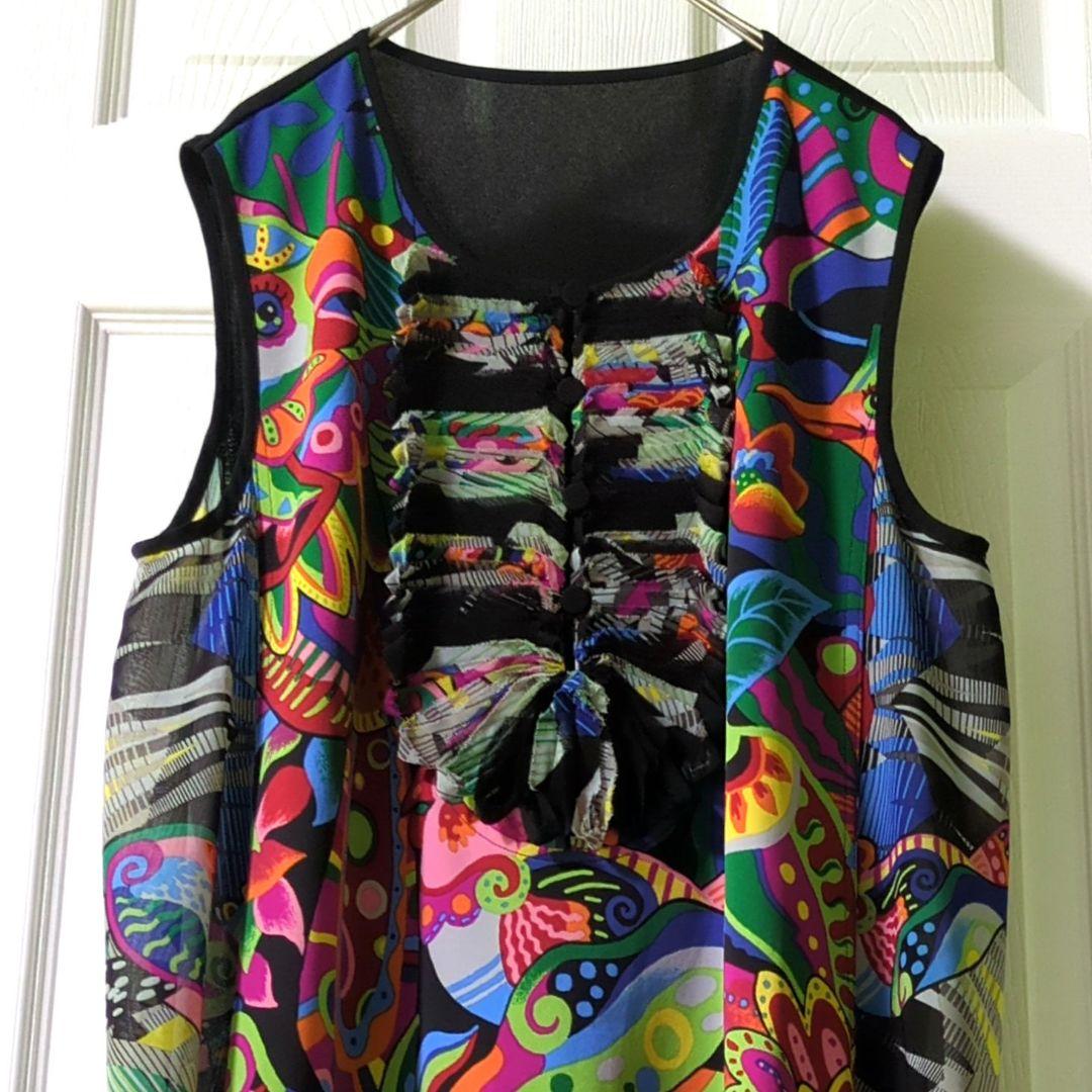 【専用】TOKUKO 1er VOL　チュニック　鳥さん　羽根　植物　カラフル