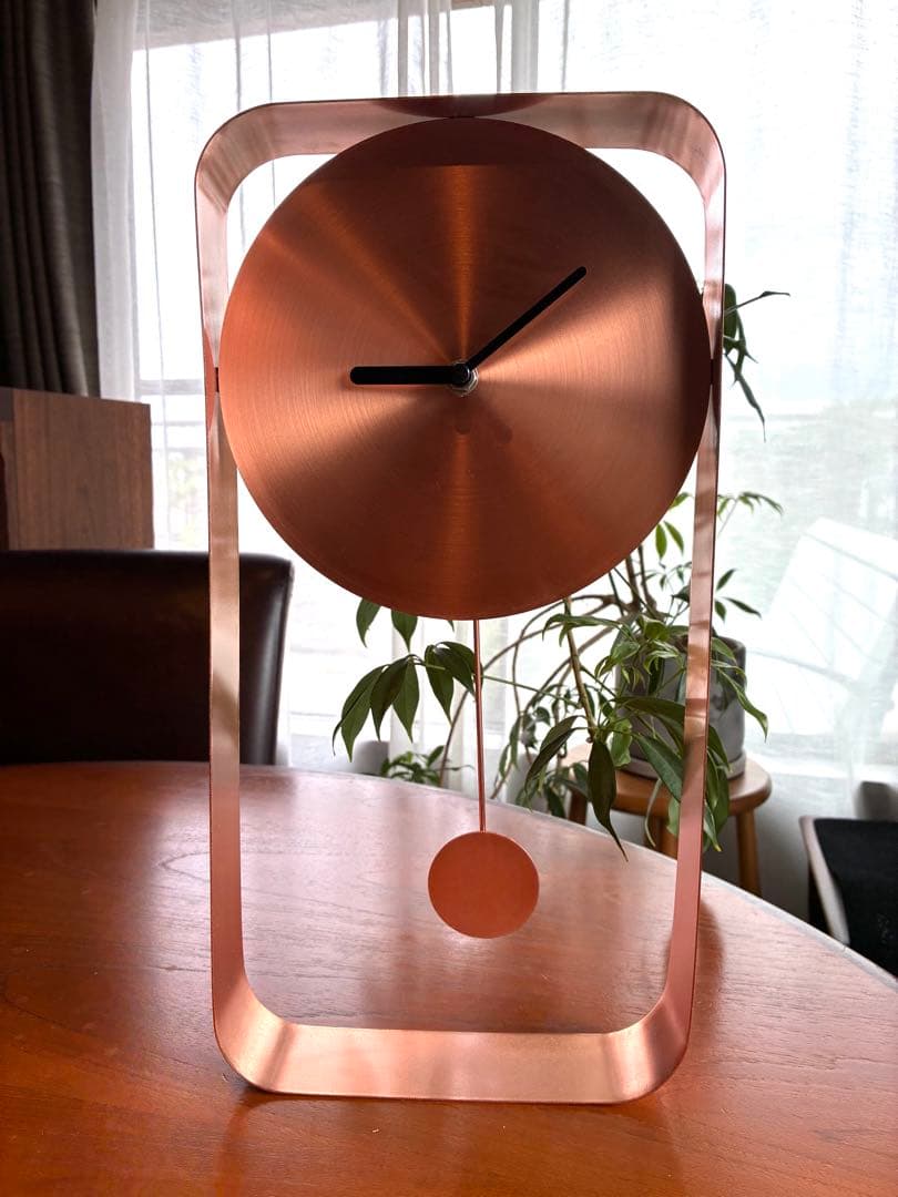 【希少⭐︎美品】ロンドン発　MADE ブランド 振り子　掛け時計 コッパー