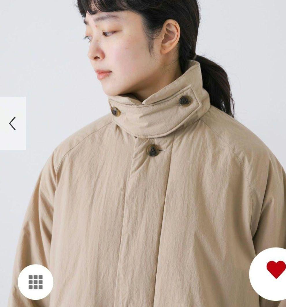 かぐれ　新品タグ付き　　　　　　　 コットンダウンコート　ブラック