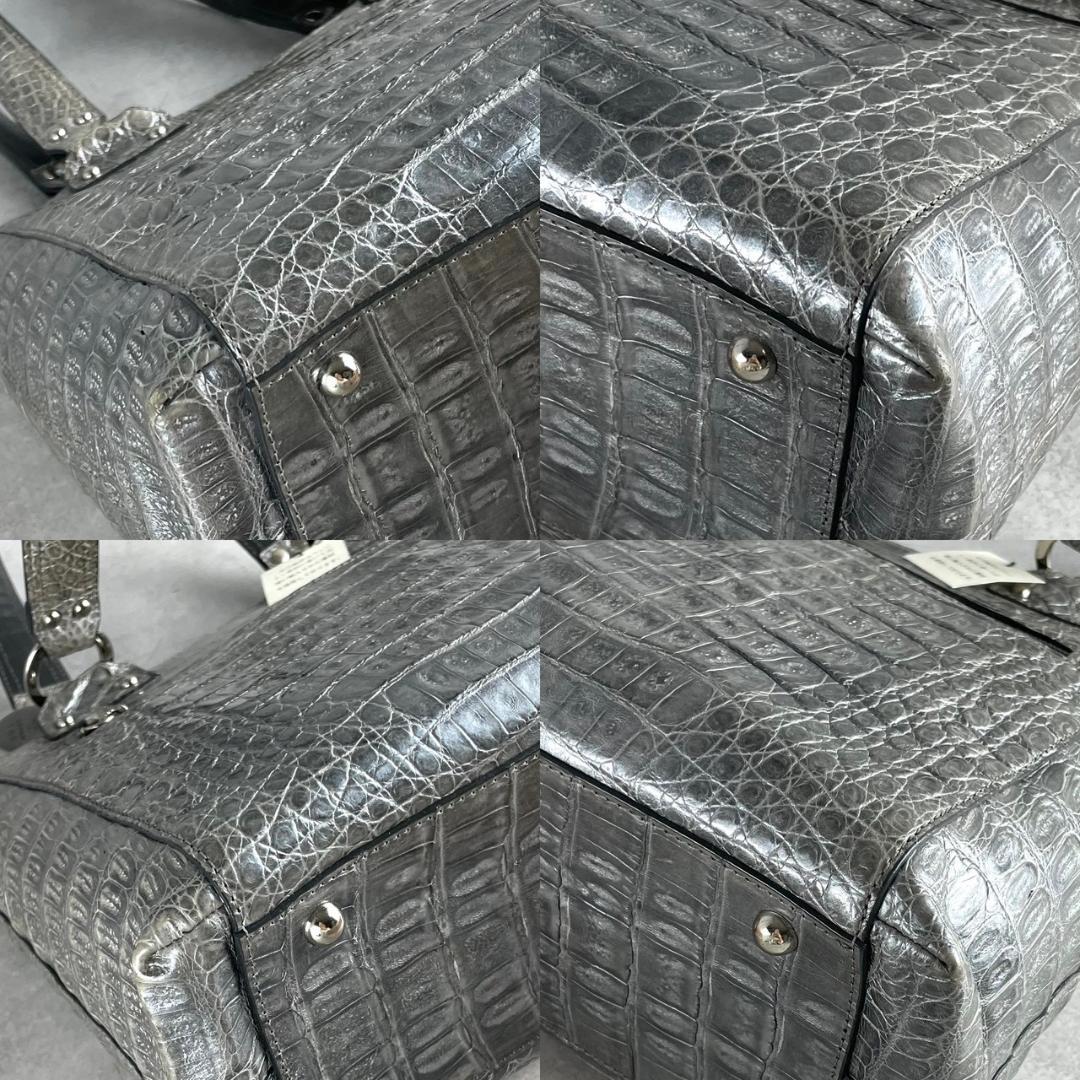 新品未使用✨JRA認定 sanpo リアルクロコダイル センター取り