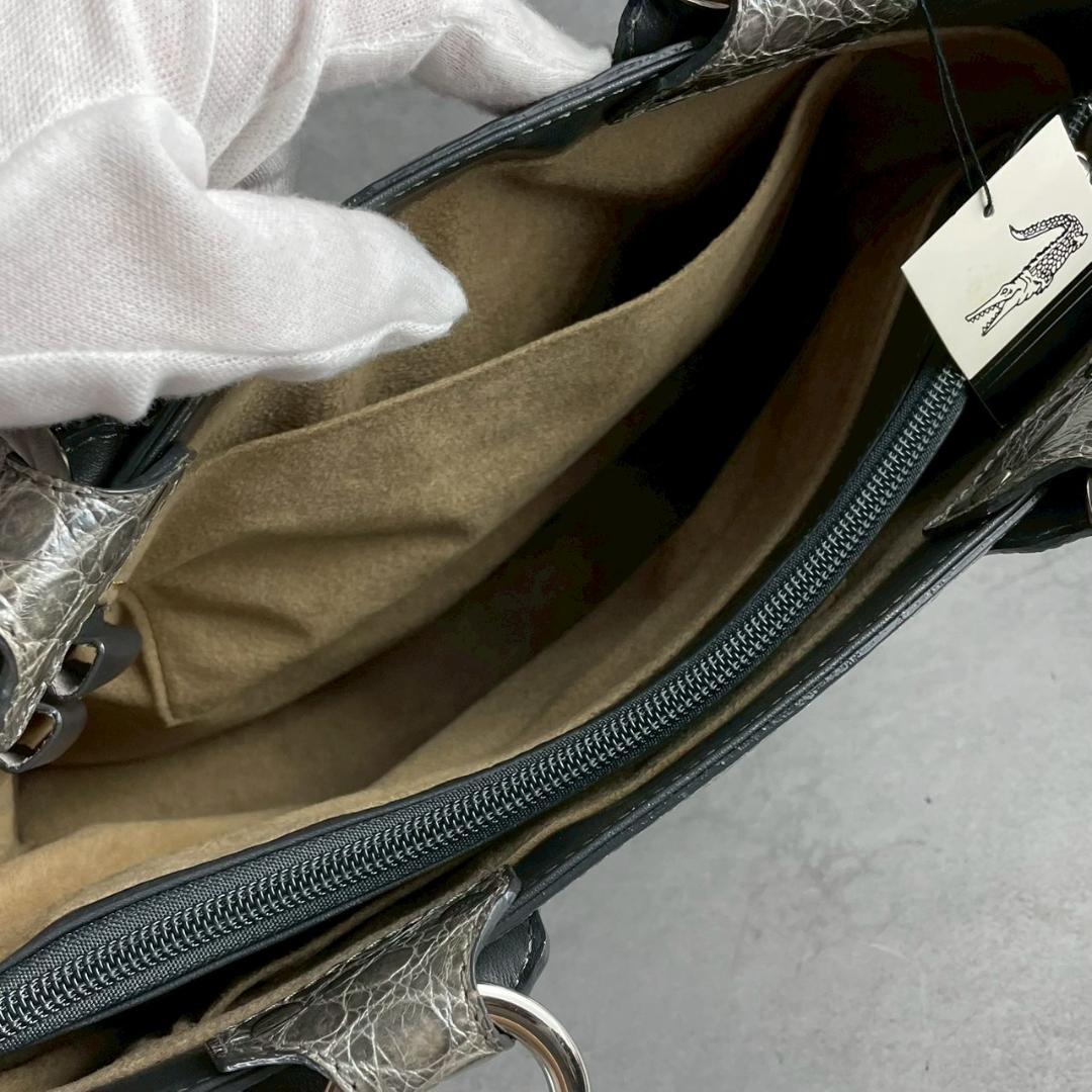 新品未使用✨JRA認定 sanpo リアルクロコダイル センター取り